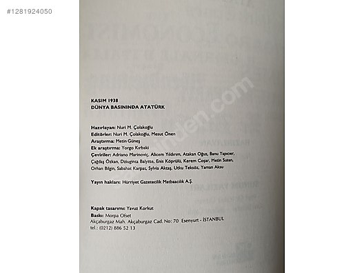 İkinci El ve Sıfır Alışveriş / Kitap, Dergi & Film / Kaynak & Bilgi Kitapları / Tarih