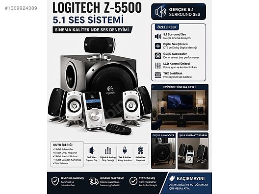 Logitech Z-5500 Müzik Sistemi sahibinden.comda - 1309924389
