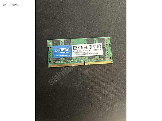 Crucial 32GB DDR4-3200 SODIMM on sahibinden.com - 1322925035