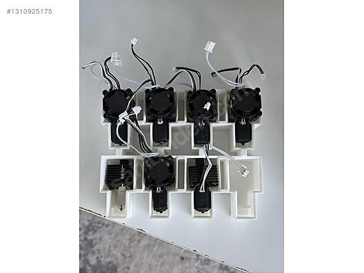 4x Bambu lab x1c nozzle ve 2x E3D ObXidian HighFlow nozzle