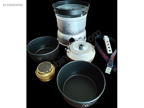 trangia evernew 食器セット Trangia 27-6 Cookset + Billy 2,5lt tencere + Multi-Disc 180