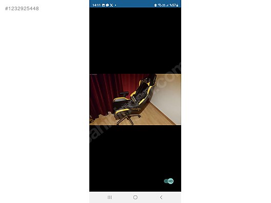Seduna Siyah - Sarı Oyuncu Koltuğu