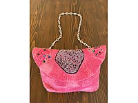 El Yapımı Keçe Yününden Kadın Çantası