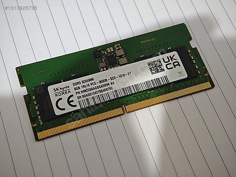 SK HYNIX DDR5 8 GB 5600 MHZ SODIMM RAM sahibinden.comda - 1317925735