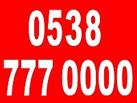 0538 * 777 0000 * ÖZEL SERİ NUMARA *