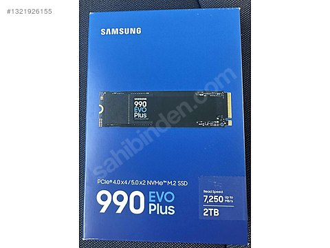 Samsung 990 EVO Plus 2TB SSD 中古品 Samsung 990 EVO Plus 2 TB (Sıfır, Garantili) sahibinden.comda