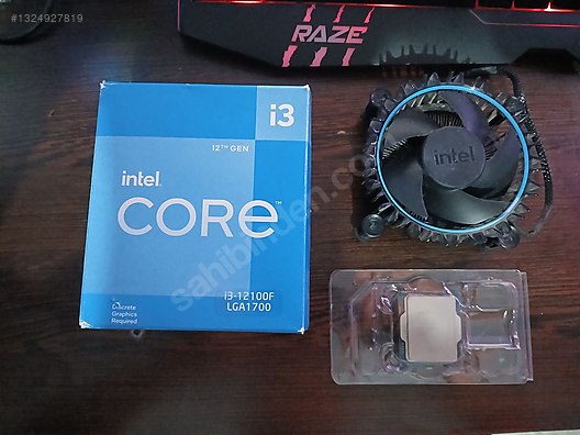 Intel Core i3-12100F İşlemci + Orijinal Kutusu + Stok Fan on