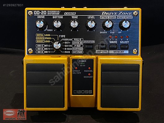 Boss OD-20 Drive Zone Profesyonel Overdrive & Distortion Pedal