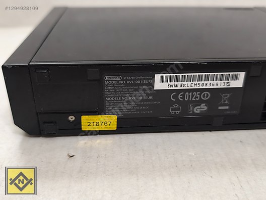 NINTENDO WII RVL-001 EUR PAL KONSOL SİYAH ( SADECE KONSOL