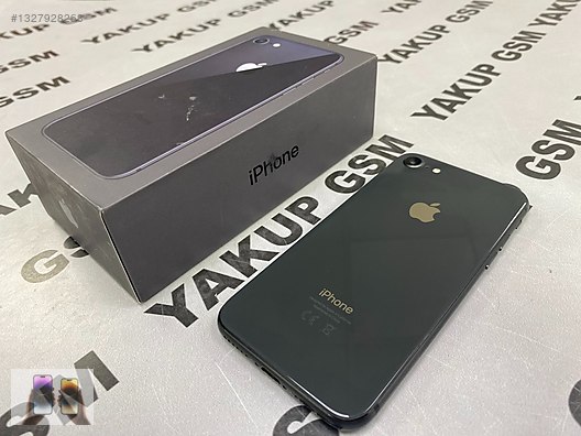 Apple / iPhone 8 / İPHONE 8 64 GB SİYAH PİL 87 KUTULU SORUNSUZ 3AY