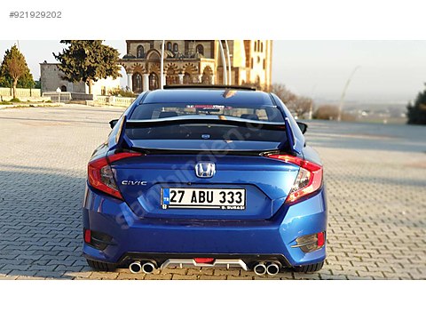 cars suvs hatches bodywork honda civic fc5 mavi arka tampon difuzorlu at sahibinden com 921929202