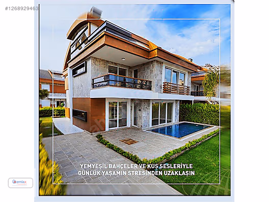 LARA GÜZELOBADA SİTE İÇİNDE HAVUZLU VİLLA #1268929463