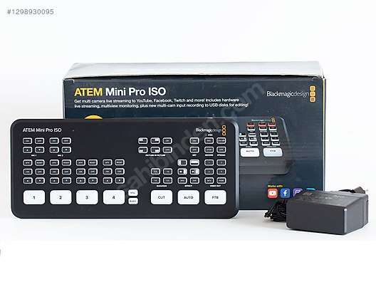 ATEM Mini Pro ISO | ISO Kayıt + Canlı Yayın | Çok Temiz | Elden