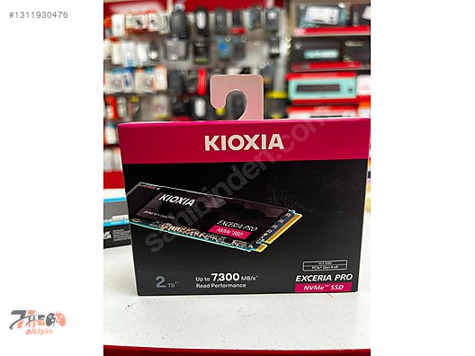 KIOXIA Exceria Pro 2TB NVMe M.2SSD 7300MB/s Okuma/6400MB/s Yazma