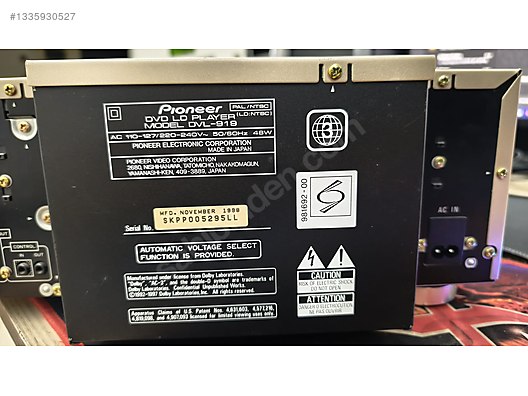 Pioneer / Pioneer DVL-919 LaserDisc & DVD Player | Temiz
