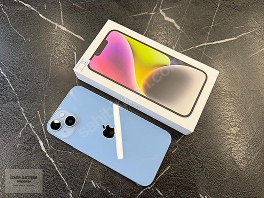 Apple / iPhone 14 / İPHONE 14 MAVİ ÇİZİKSİZ SIFIR GİBİ - İZMİR