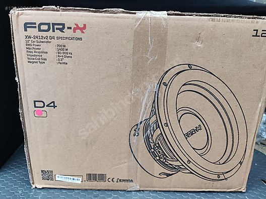 Forx XW-2412 v2 30 Cm 1400W 700RMS ÇİFT BOBİN SIFIR BASS