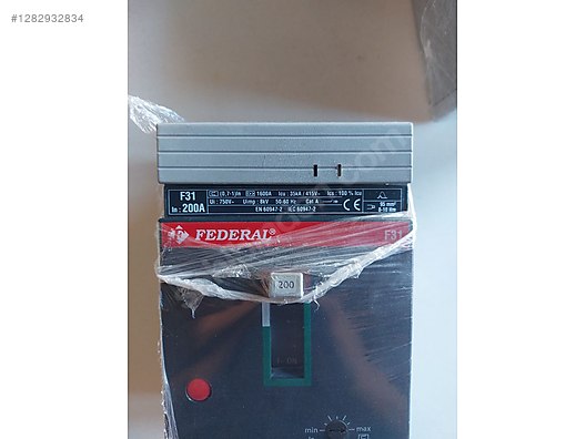 FEDERAL F31 200 A 35 KA KOMPAKT ŞALTER - Sigorta ve Yapı Malzemeleri sahibinden.com'da