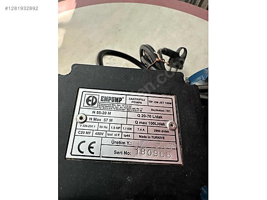 İkinci El ve Sıfır Alışveriş / Bahçe & Yapı Market / Yapı Malzemeleri / Sıhhi Tesisat / Pompa & Hidrofor