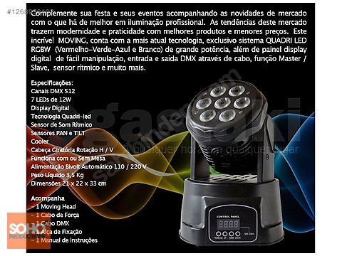 7 Mini LED-Mini-Washlight 2台セット未使用 Aolait Mini wash 7x10 w Robot sahibinden.comda - 1268933103