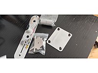 Telecaster control plate, switch, knoblar ve neck plate