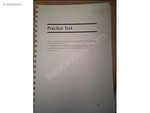 Information & Reference / PMP CAPM PMI Exam Prep book Practice Test & Test  Guide 9th edit. at sahibinden.com - 1069934395