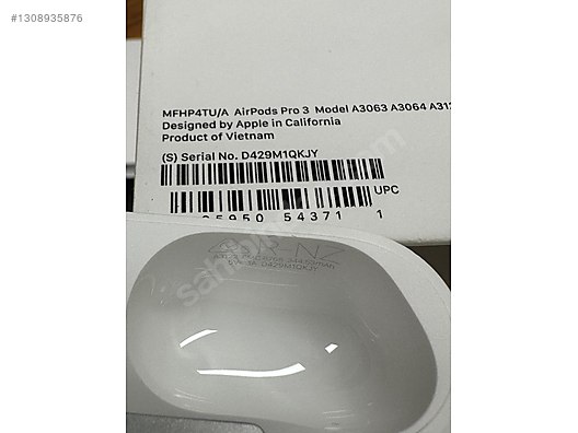 SIFIR BUL ÇALIŞIR-KONUM GÖSTERİR. Airpods Pro 3 ŞARJ KUTUSU KUTU