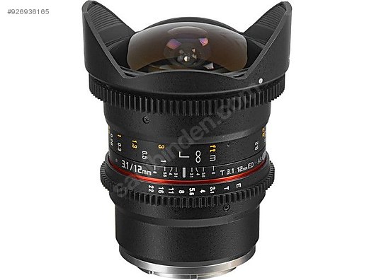 SAMYANG 12MM F2.8 T3.1 FİSHEYE FE LENS SIFIR . - Samyang SLR Lens