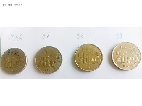 Cumhuriyet Dönemi / Madeni Eski 25bin lira sahibinden.comda