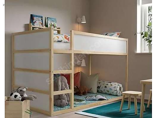 Karyola & Yatak / Çok Temiz Eksiksiz IKEA KURA Ters Çevrilebilen