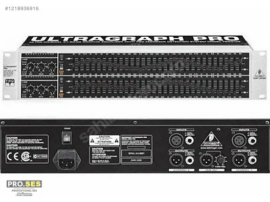 BEHRINGER ULTRAGRAPH PRO FBQ3102 Audiophile 31-Band Stereo Graph