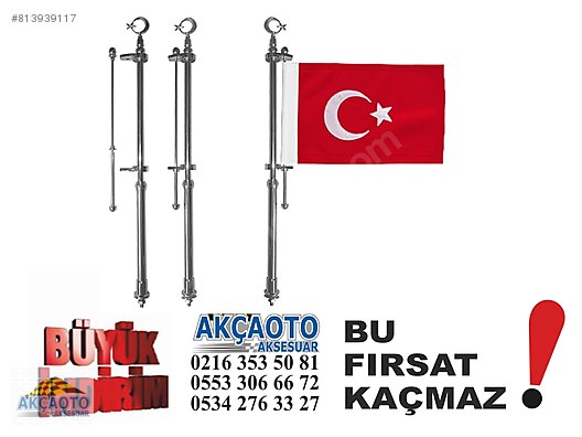 Otomobil Arazi Araci Dis Aksesuar Flama Oto Bayrak Diregi Flama Makam Arabasi Paslanmaz Krom Sahibinden Comda 813939117