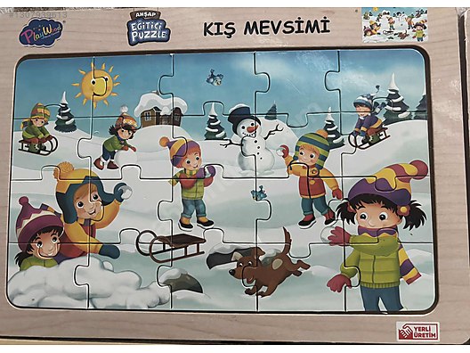 İkinci El Woodoy Puzzle - 9 Adet Ahşap Eğitici Puzzle - 1307939613