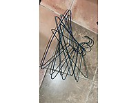 6lı metal plastik kaplama askı