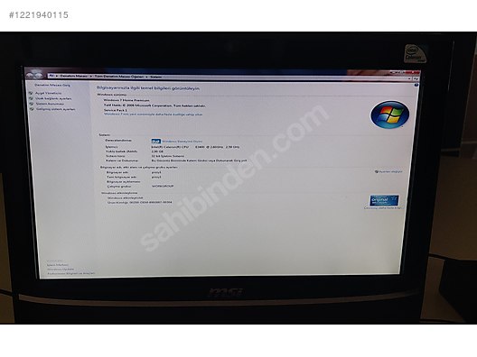 MSİ ALL İN ONE 19' - Alışveriş :: Sıfır, İkinci El Ürünlerle sahibinden.com'da
