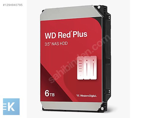 WD RED PLUS 6TB 5400RPM 256MB SATA3 6Gbit/sn WD60EFPX NAS HDD