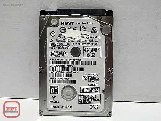 İkinci El ve Sıfır Alışveriş / Bilgisayar / Dizüstü (Notebook) / Donanım / Harddisk