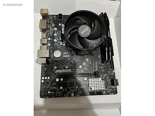 MSI B450M-A Pro Max II AMD AM4 DDR4 Micro ATX Anakart - Anakart ve Tüm Masaüstü Bilgisayar Parçaları sahibinden.com'da