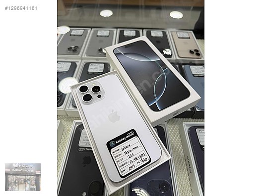 Apple / iPhone 16 Pro Max / İPHONE 16 PRO MAX 256 GB WHİTE PİL%100