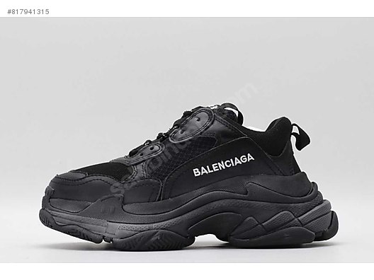Balenciaga Triple S Trainer Black Sneakers Online Store