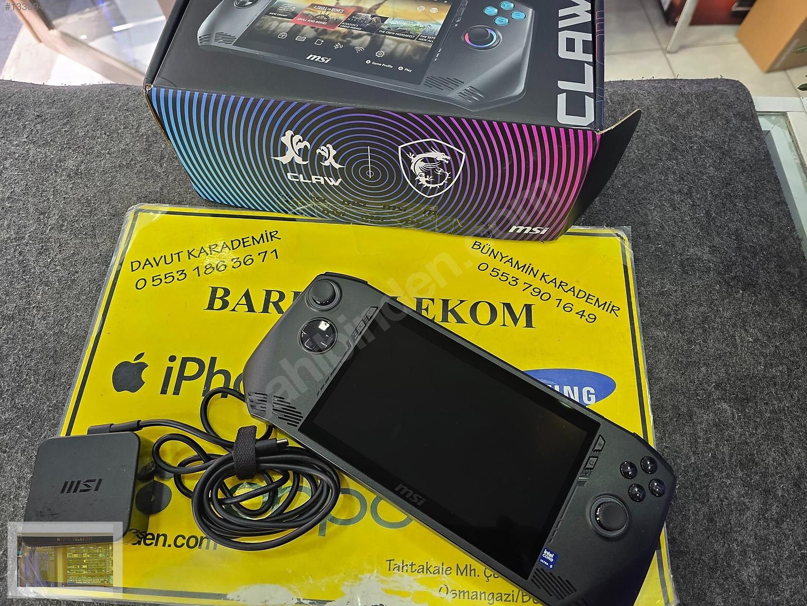 Msi Claw A1M Ultra 5 Garantili HATASIZ PİL 100 BARIŞ TELEKOM sahibinden ...
