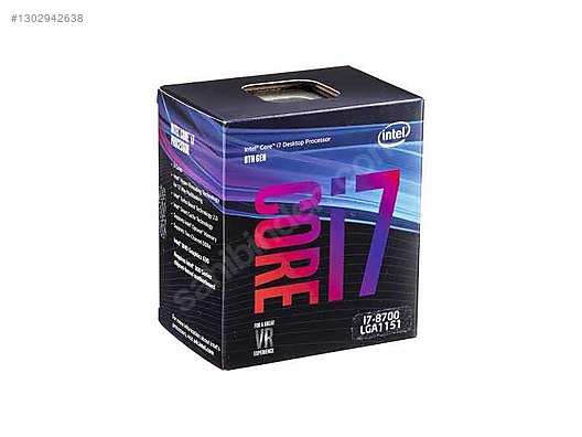 İntel i7 8700 işlemci sahibinden.comda - 1302942638