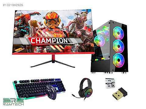 Toplama / İ7 3770 16GB Ram 480Gb M.2 Rx 570 8GB 24'' 100Hz Full