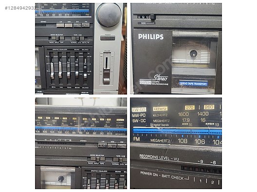 Chaîne Hi-fi Vintage Philips D8534 – Boombox Soundmachine – Occasion – Fonctionnelle