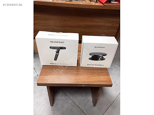 3D Tarayıcı / Revopoint pop3 3d scanner ve Dual axis turntable 2 ...
