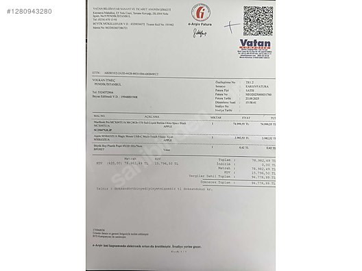 M4 24Gb 1TB Apple MacBook Pro ve iMac Pro magic mause - İlan ve alışverişte ilk adres sahibinden.com'da