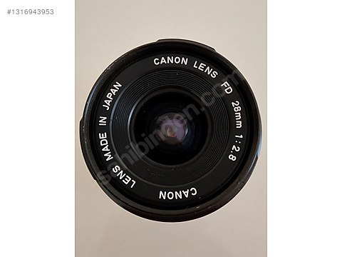Lensler / Canon FD 28mm f/2.8 Analog Lens sahibinden.comda