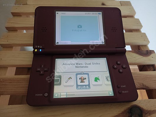 Kullanılmamış Çiziksiz Nintendo DSi LL (XL) 32GB Modlu on