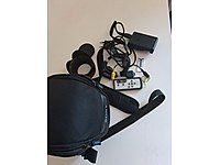 sony fotoğraf makinesi çantası şarj cihazı sd kart yuvası