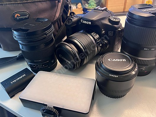 Canon EOS 70D TAMRON 17-50mm セット DSLR / Canon / EOS 70D / Kusursuz Canon 70D Seti - 4 Lensli (Sigma